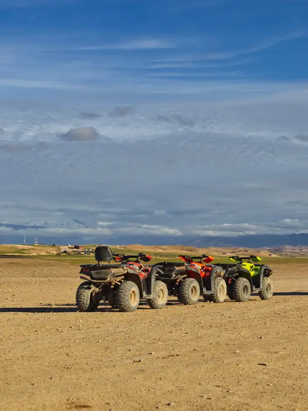 Quad rijden in de Marrakech woestijn