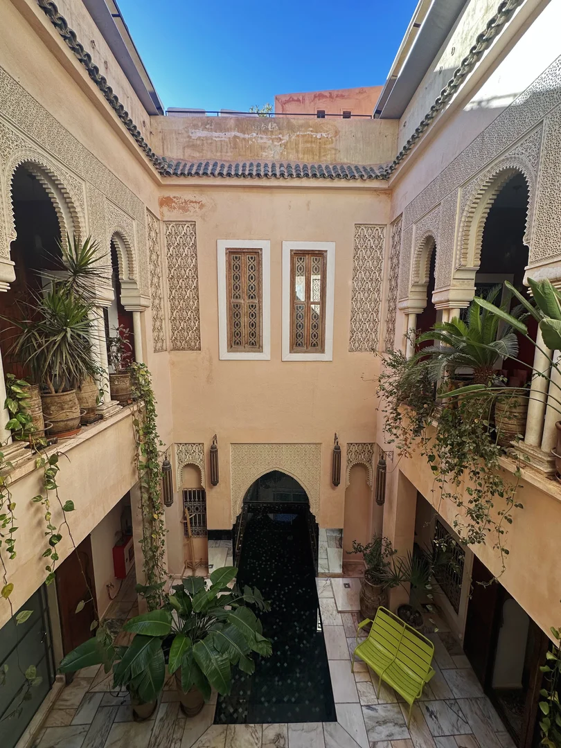 Binnenplaats van onze riad